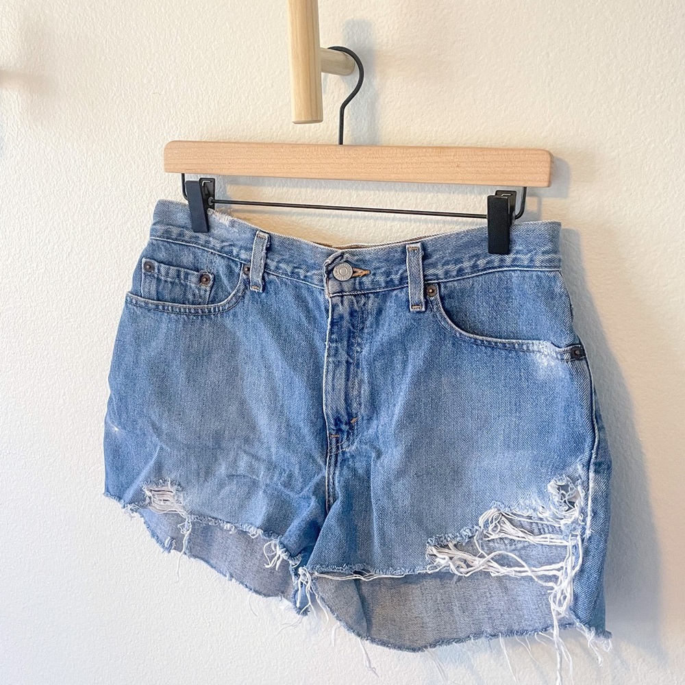 Levi Distressed Denim Cutoffs